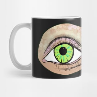 Green Eye Sticker Mug